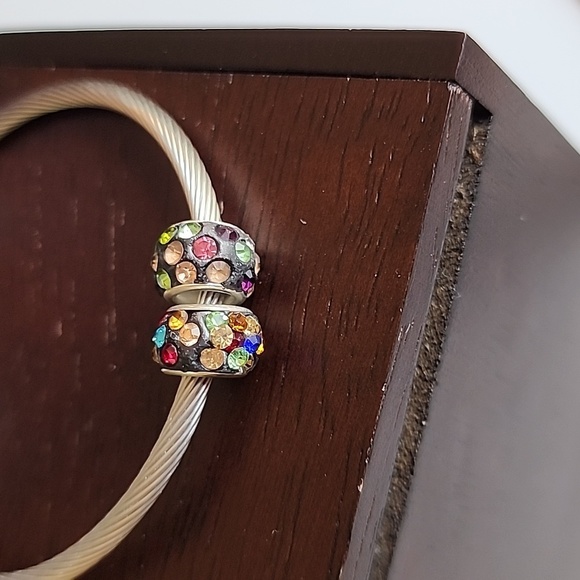 Rainbow Gem Charm set Will FIT Pandora European Systems - Picture 4 of 8